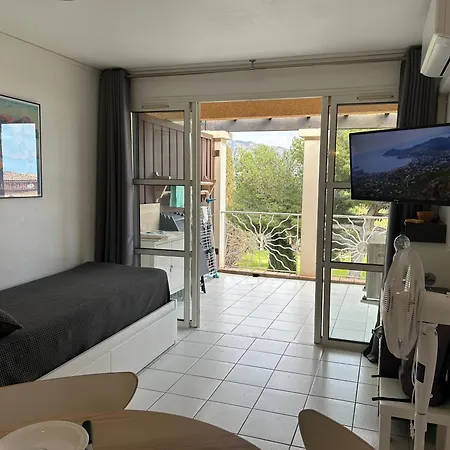 Daire Studio-terrasse Avec Vue Mer-clim-parking-draps Inclus