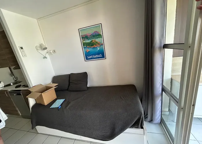 Studio-terrasse Vue Mer-clim-parking-draps Inclus * Saint-Raphael (Var)